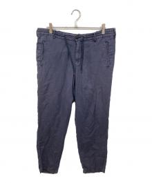 ARMANI JEANS（アルマーニジーンズ）の古着「リネンパンツ」｜ネイビー