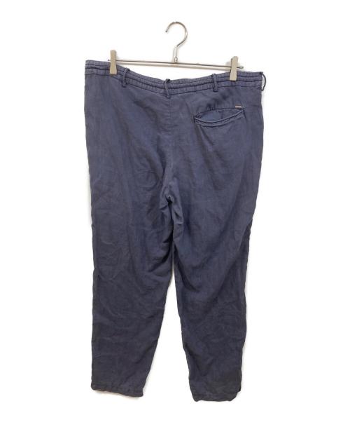 ARMANI JEANS（アルマーニジーンズ）ARMANI JEANS (アルマーニジーンズ) リネンパンツ ネイビー サイズ:SIZE 48の古着・服飾アイテム