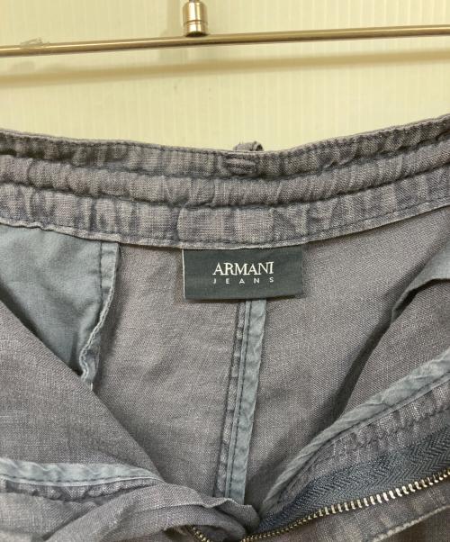 ARMANI JEANS（アルマーニジーンズ）ARMANI JEANS (アルマーニジーンズ) リネンパンツ ネイビー サイズ:SIZE 48の古着・服飾アイテム