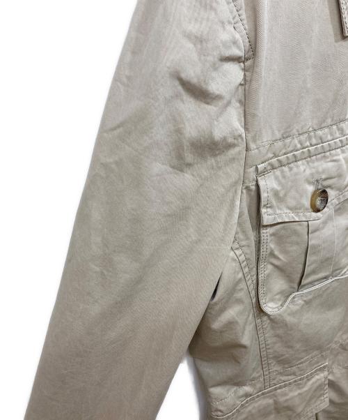 Henry Cotton's（ヘンリーコットンズ）Henry Cotton's (ヘンリーコットンズ) サファリジャケット ベージュ サイズ:	SIZE 50の古着・服飾アイテム