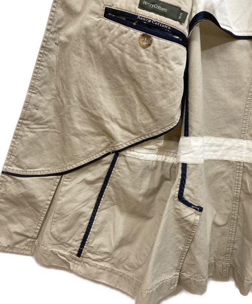 Henry Cotton's（ヘンリーコットンズ）Henry Cotton's (ヘンリーコットンズ) サファリジャケット ベージュ サイズ:	SIZE 50の古着・服飾アイテム