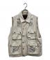 SUGARHILL（シュガーヒル）の古着「TATTOO FLASH PRINT POCKET DENIM VEST」｜ホワイト