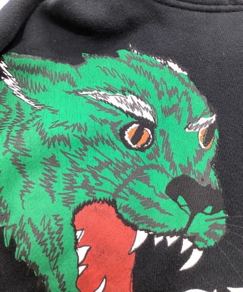 GUCCI（グッチ）GUCCI (グッチ) Loved Panther Logo Hoodie ブラック サイズ:Mの古着・服飾アイテム