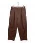 METALWOOD ELASTIC（メタルウッド）の古着「WAIST BAGGY PANT」｜ブラウン