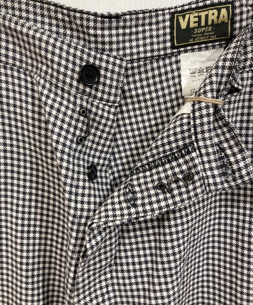 VETRA（ベトラ）VETRA (ベトラ) チェックパンツ ブラック サイズ:	SIZE 44の古着・服飾アイテム