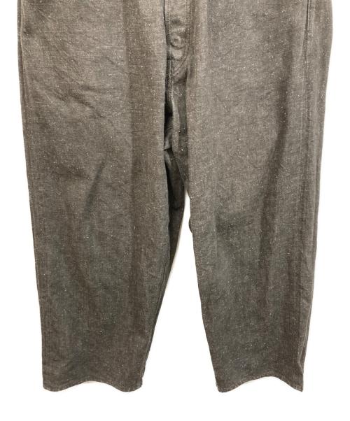 gold（ゴールド）GOLD (ゴールド) RECYCLED WASTE SUVIN COTTON YARN 11.5oz. DENIM 5POCKET WIDE PANTS ブラック サイズ:	SIZE Lの古着・服飾アイテム