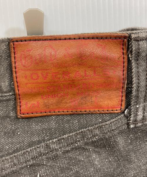 gold（ゴールド）GOLD (ゴールド) RECYCLED WASTE SUVIN COTTON YARN 11.5oz. DENIM 5POCKET WIDE PANTS ブラック サイズ:	SIZE Lの古着・服飾アイテム
