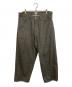 GOLD（ゴールド）の古着「RECYCLED WASTE SUVIN COTTON YARN 11.5oz. DENIM 5POCKET WIDE PANTS」｜ブラック