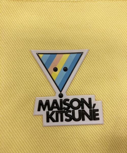 maison kitsune（メゾンキツネ）maison kitsune (メゾンキツネ) コットンワイドパンツ イエロー サイズ:36の古着・服飾アイテム