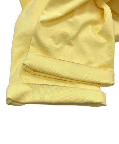 maison kitsune（メゾンキツネ）maison kitsune (メゾンキツネ) コットンワイドパンツ イエロー サイズ:36の古着・服飾アイテム