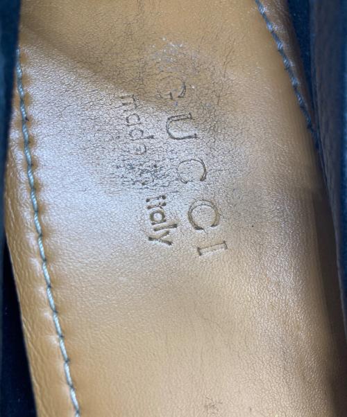 GUCCI（グッチ）GUCCI (グッチ) ホースビットドライビングローファー ブラック サイズ:9　1／2の古着・服飾アイテム