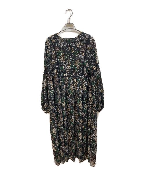 SLOBE IENA（スローブ イエナ）SLOBE IENA (スローブ イエナ) 総柄ワンピース ブラック サイズ:38の古着・服飾アイテム