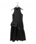 ROSY LUCE（ロージールーチェ）の古着「JACQUARD FRILL DRESS」｜ブラック