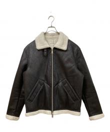 ARMANI EXCHANGE（アルマーニ エクスチェンジ）の古着「ファイクムートンジャケット」｜ブラック