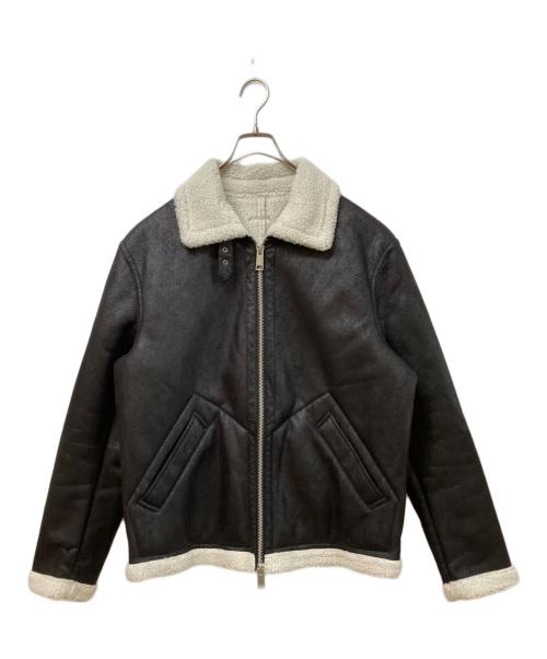 ARMANI EXCHANGE（アルマーニ エクスチェンジ）ARMANI EXCHANGE (アルマーニ エクスチェンジ) ファイクムートンジャケット ブラック サイズ:Lの古着・服飾アイテム