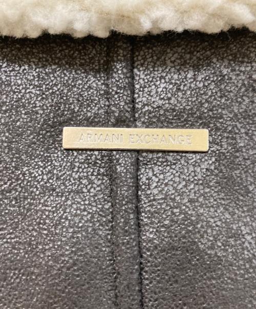 ARMANI EXCHANGE（アルマーニ エクスチェンジ）ARMANI EXCHANGE (アルマーニ エクスチェンジ) ファイクムートンジャケット ブラック サイズ:Lの古着・服飾アイテム