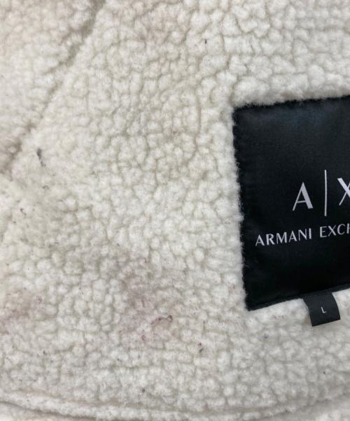 ARMANI EXCHANGE（アルマーニ エクスチェンジ）ARMANI EXCHANGE (アルマーニ エクスチェンジ) ファイクムートンジャケット ブラック サイズ:Lの古着・服飾アイテム
