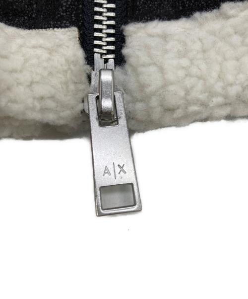 ARMANI EXCHANGE（アルマーニ エクスチェンジ）ARMANI EXCHANGE (アルマーニ エクスチェンジ) ファイクムートンジャケット ブラック サイズ:Lの古着・服飾アイテム