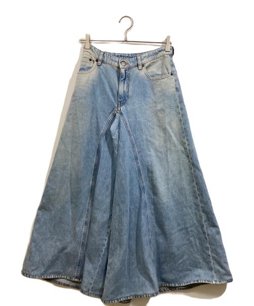 MM6 Maison Margiela（エムエムシックスメゾンマルジェラ）MM6 Maison Margiela (エムエムシックスメゾンマルジェラ) ワイドレッグデニムデニムパンツ インディゴ サイズ:SIZE 36の古着・服飾アイテム