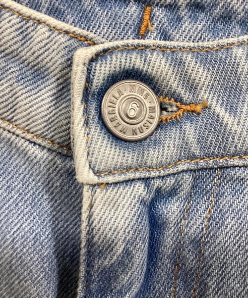 MM6 Maison Margiela（エムエムシックスメゾンマルジェラ）MM6 Maison Margiela (エムエムシックスメゾンマルジェラ) ワイドレッグデニムデニムパンツ インディゴ サイズ:SIZE 36の古着・服飾アイテム