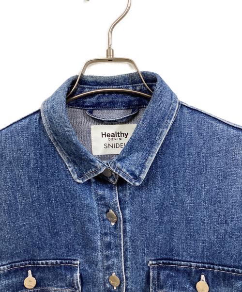 Snidel（スナイデル）Snidel (スナイデル) Healthy DENIM (ヘルシーデニム) デニムシャツジャケット インディゴ サイズ:Freeの古着・服飾アイテム