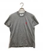 AMI Alexandre Mattiussiアミアレクサンドルマテュッシ）の古着「ロゴ刺繍Tシャツ」｜グレー