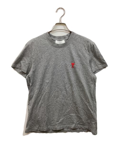 AMI Alexandre Mattiussi（アミアレクサンドルマテュッシ）AMI Alexandre Mattiussi (アミアレクサンドルマテュッシ) ロゴ刺繍Tシャツ グレー サイズ:Sの古着・服飾アイテム