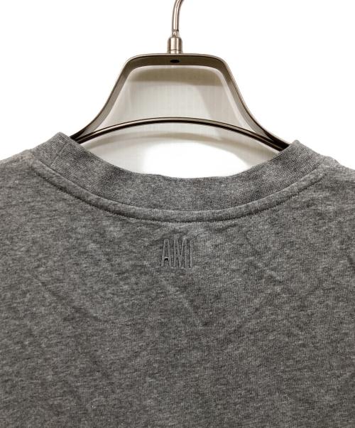 AMI Alexandre Mattiussi（アミアレクサンドルマテュッシ）AMI Alexandre Mattiussi (アミアレクサンドルマテュッシ) ロゴ刺繍Tシャツ グレー サイズ:Sの古着・服飾アイテム