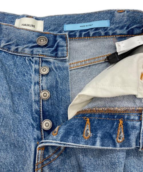 haikure（ハイクル）haikure (ハイクル) ワイドデニムパンツ ブルー サイズ:size 24の古着・服飾アイテム