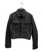JULIUSユリウス）の古着「COATED 10oz DENIM JACKET」｜ブラック