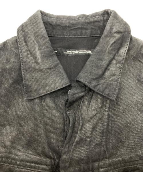 JULIUS（ユリウス）JULIUS (ユリウス) COATED 10oz DENIM JACKET ブラック サイズ:4の古着・服飾アイテム