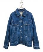 KUSIKOHCクシコック）の古着「Multi Rivet Denim Jacket」｜インディゴ