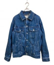 KUSIKOHC（クシコック）の古着「Multi Rivet Denim Jacket」｜インディゴ