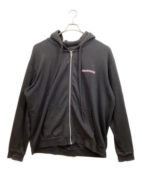 CHROME HEARTS（クロムハーツ）CHROME HEARTS (クロムハーツ) DEADLLY DOLL (デッドリードール) バックプリントジップパーカー ブラック サイズ:XLの古着・服飾アイテム