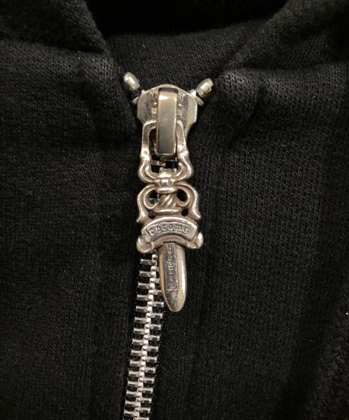 CHROME HEARTS（クロムハーツ）CHROME HEARTS (クロムハーツ) DEADLLY DOLL (デッドリードール) バックプリントジップパーカー ブラック サイズ:XLの古着・服飾アイテム