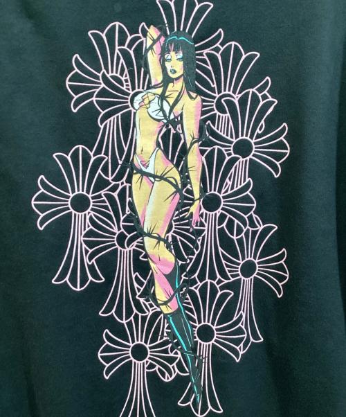 CHROME HEARTS（クロムハーツ）CHROME HEARTS (クロムハーツ) DEADLLY DOLL (デッドリードール) バックプリントジップパーカー ブラック サイズ:XLの古着・服飾アイテム