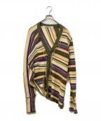 PERVERZEパーバーズ）の古着「color stripe knit cardigan」｜マルチカラー