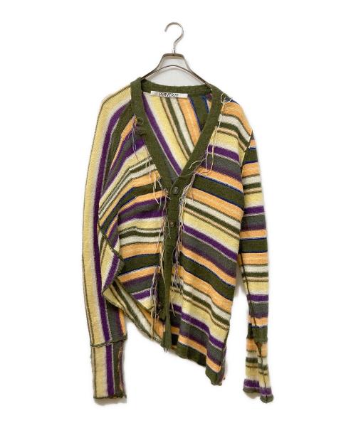 PERVERZE（パーバーズ）PERVERZE (パーバーズ) color stripe knit cardigan マルチカラー サイズ:SIZE Freeの古着・服飾アイテム