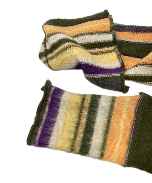PERVERZE（パーバーズ）PERVERZE (パーバーズ) color stripe knit cardigan マルチカラー サイズ:SIZE Freeの古着・服飾アイテム