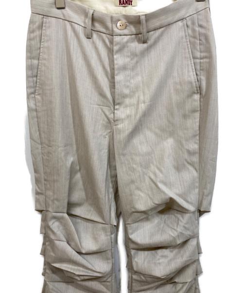 RANDY（ランディー）RANDY (ランディー) SHOPPING CART ACCORDION PANTS ベージュ サイズ:SIZE 1の古着・服飾アイテム