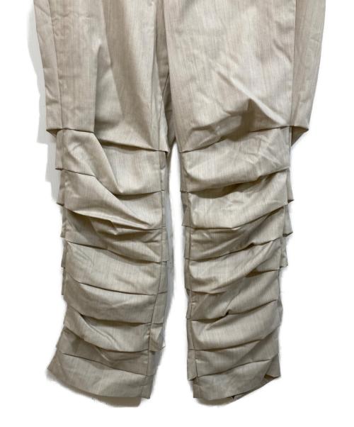 RANDY（ランディー）RANDY (ランディー) SHOPPING CART ACCORDION PANTS ベージュ サイズ:SIZE 1の古着・服飾アイテム
