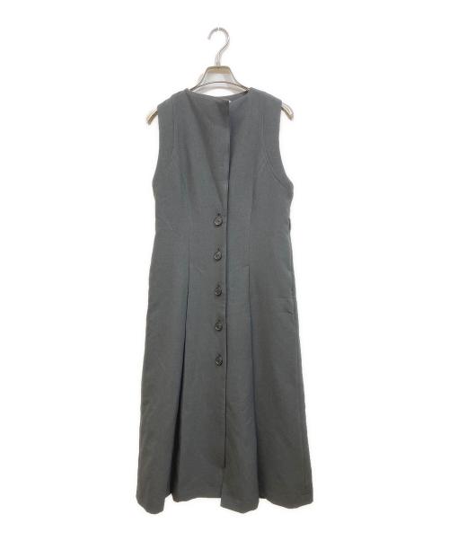 PUBLIC TOKYO（パブリックトウキョウ）PUBLIC TOKYO (パブリックトウキョウ) ワイドラペルジレワンピ グレー サイズ:size 1の古着・服飾アイテム