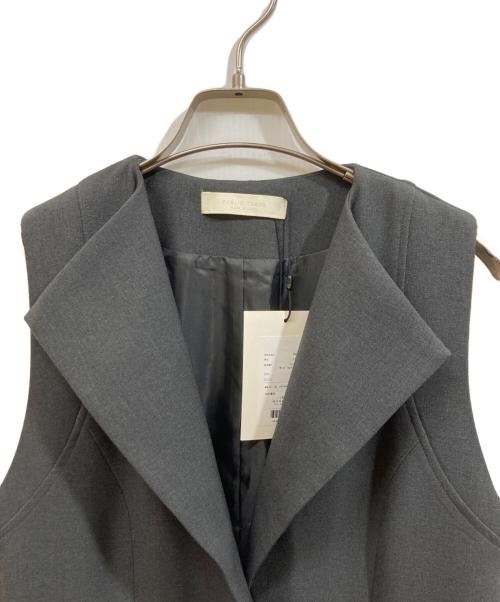 PUBLIC TOKYO（パブリックトウキョウ）PUBLIC TOKYO (パブリックトウキョウ) ワイドラペルジレワンピ グレー サイズ:size 1の古着・服飾アイテム