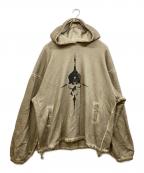 THUG CLUBサグ クラブ）の古着「Peace Stud Hoodie」｜ベージュ