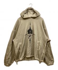 THUG CLUB（サグ クラブ）の古着「Peace Stud Hoodie」｜ベージュ