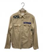 Denim & Supply Ralph Laurenデニム＆サプライ ラルフローレン）の古着「ミリタリーシャツ」｜ベージュ