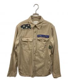 Denim & Supply Ralph Lauren（デニム＆サプライ ラルフローレン）の古着「ミリタリーシャツ」｜ベージュ