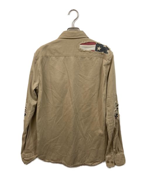 Denim & Supply Ralph Lauren（デニム＆サプライ ラルフローレン）DENIM & SUPPLY RALPH LAUREN (デニム＆サプライ ラルフローレン) ミリタリーシャツ ベージュ サイズ:SIZE Sの古着・服飾アイテム