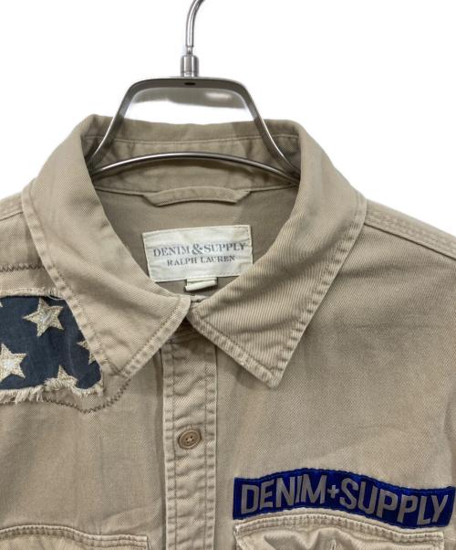 Denim & Supply Ralph Lauren（デニム＆サプライ ラルフローレン）DENIM & SUPPLY RALPH LAUREN (デニム＆サプライ ラルフローレン) ミリタリーシャツ ベージュ サイズ:SIZE Sの古着・服飾アイテム