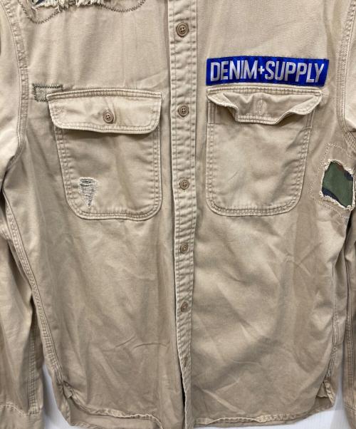 Denim & Supply Ralph Lauren（デニム＆サプライ ラルフローレン）DENIM & SUPPLY RALPH LAUREN (デニム＆サプライ ラルフローレン) ミリタリーシャツ ベージュ サイズ:SIZE Sの古着・服飾アイテム